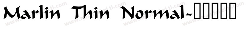 Marlin Thin Normal字体转换